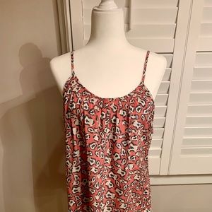 Tucker Animal Print Smock Tank Medium
